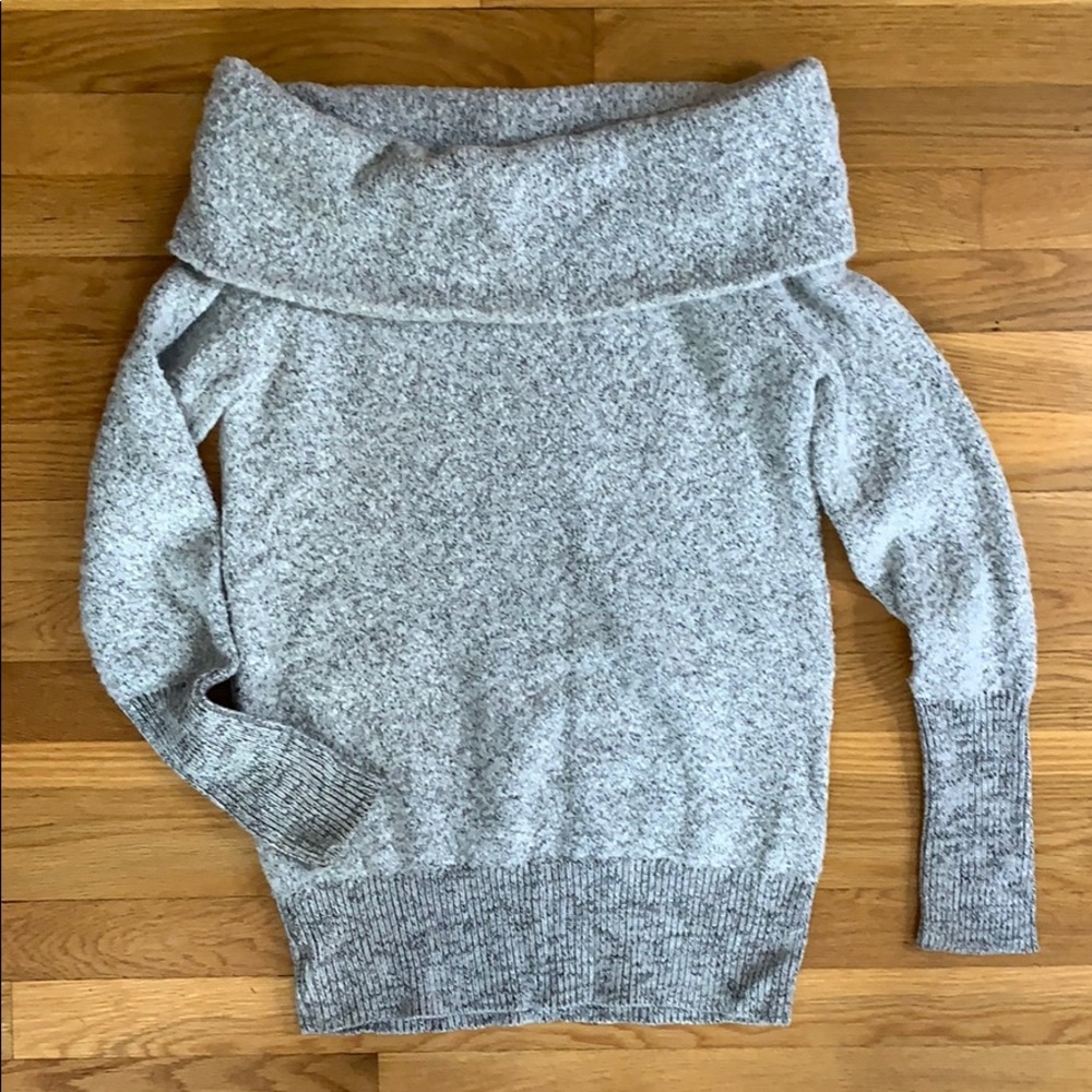Grey off the shoulder sweater